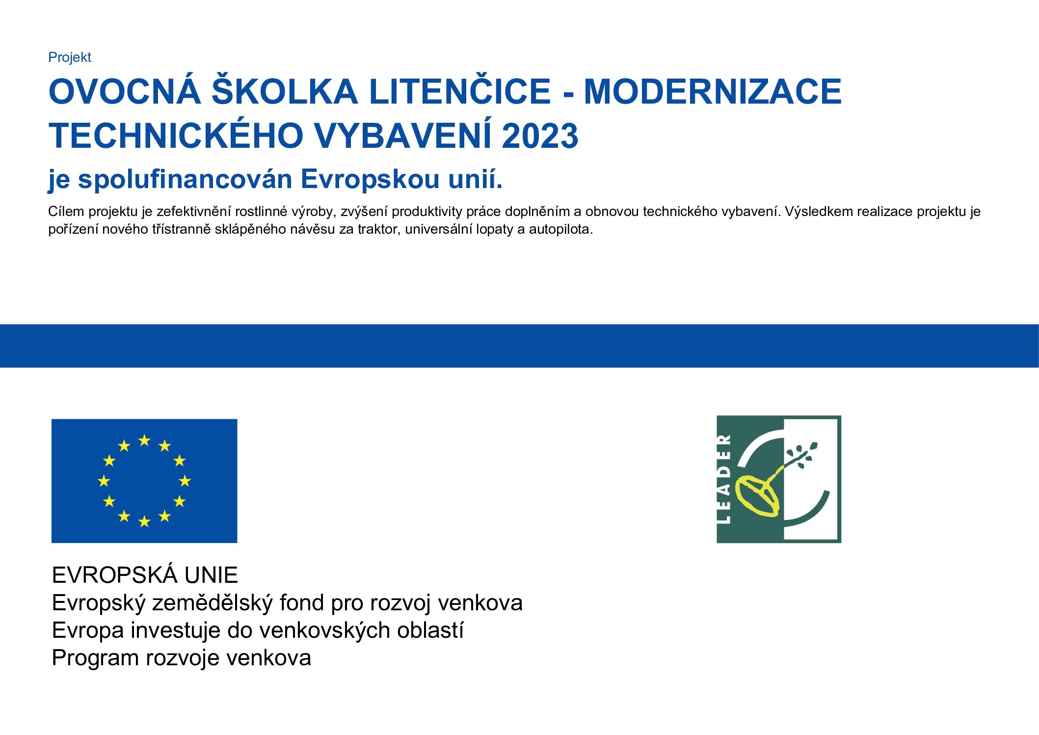 Povinná publicita pro rok 2023